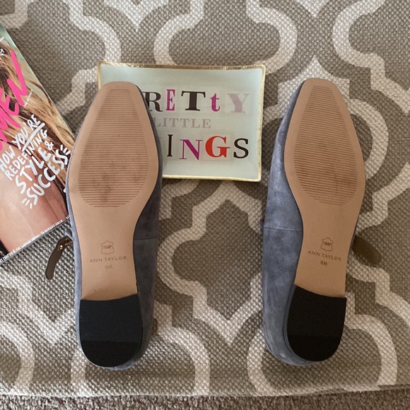 “Ann Taylor” buttery soft gray suede Mary Jane style shoe; size 8;NWOT - Picture 5 of 8